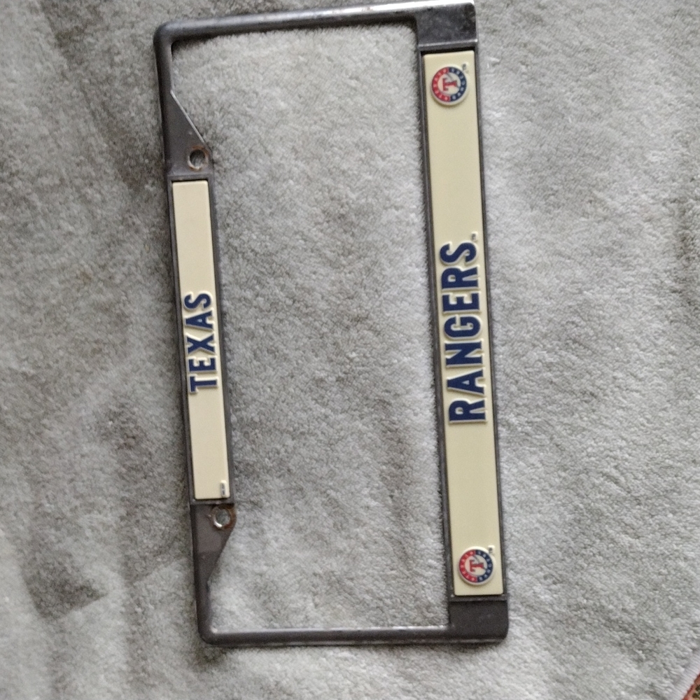 Texas Rangers license plate frame